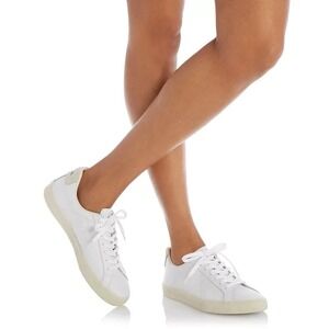 Veja Espar All White Low-Top Lace-Up Sneakers Size 7